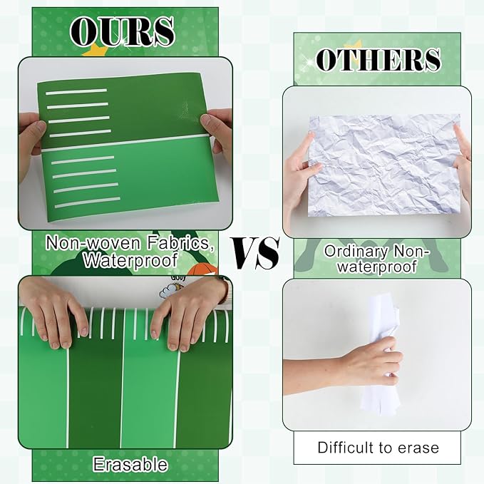 Football Bulletin Board Roll Reusable Waterproof Erasable Sport Theme Non-Woven Fabric Bulletin Board Fade Resistant Wrinkle Resistant Sports Poster for Classroom Decor Wrap Craft 15.55" x20ft