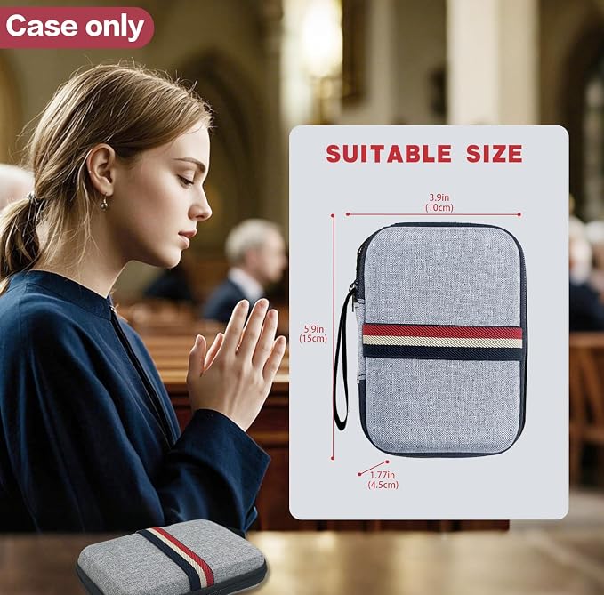 Carrying Case Compatible with Wonder Bible -The Talking Audio Bible Player，Lightweight Protective Cover for Travel and Everyday Use（only case）