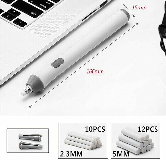 Electric Eraser, Electric Erasers for Office Supplies Writing Correction with 22 Refills, Electric Eraser Kit for Drawing, Art, Painting, Sketching