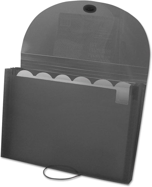 C-Line 7-Pocket Expanding File, Letter Size, 1 Expanding File, (48301), Smoke Gray