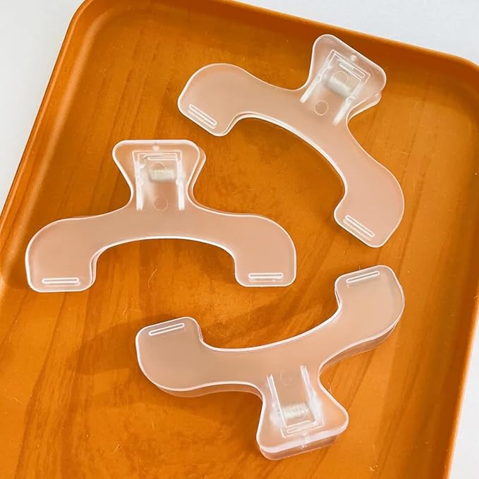 8pcs Multi-Functional Clips Book Page Marker Clip Transparent Book Read Holder Clip Thick Strong Open Book Holder,Transparent Page Holder Clip for Reading and Fixing Music Books.