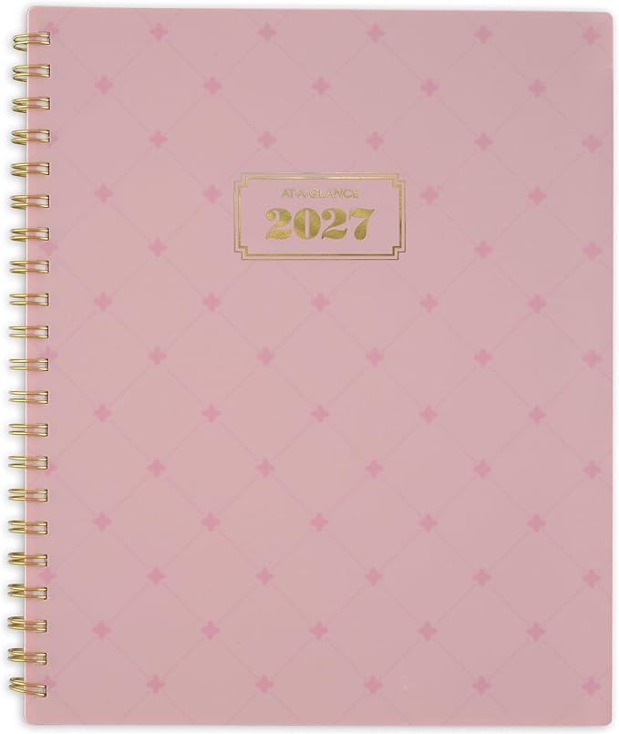 AT-A-GLANCE 2027 Planner, Weekly & Monthly, 13-Month Jan-Jan, 8.5" x 11", Badge, Geo (1842L-905-27)
