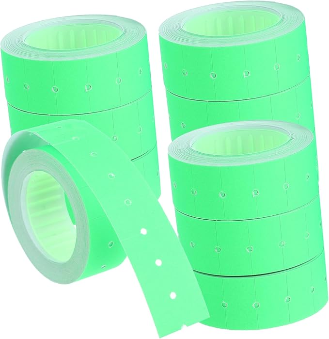 5000pcs Price Tag Paper for Retail Stores Self-Adhesive Cost Marker Labels Easy to Install and Remove for Supermarkets and Food Stores Fluorescent