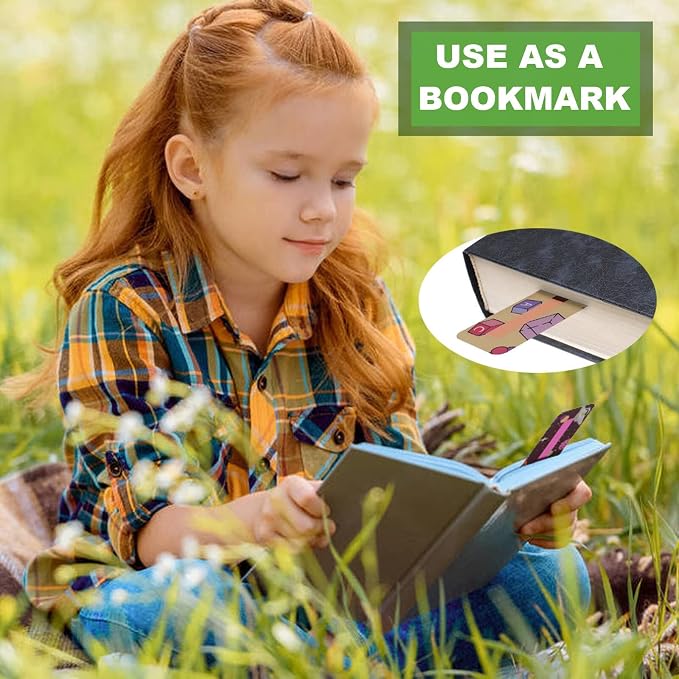 32 Pieces Guided Reading Highlight Colored Overlays Cute Kids Bookmarks Help with Dyslexia for Children and Teaching Supplies (8 Colors)