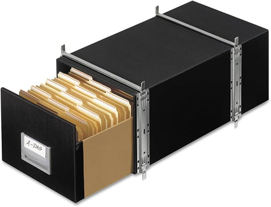 Bankers Box 6 Pack STAXONSTEEL Maximum Space Saving Filing Cabinet, Stacks 10 High, Steel Frame, Legal, Black