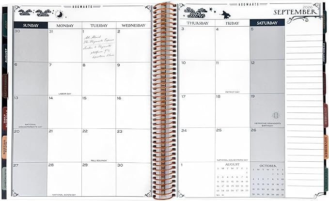 ConQuest Journals 2026-2027 Harry Potter Hogwarts Teacher Planner, July-June Academic Organizer, Monthly & Weekly Calendars, Checklists, Contacts & Student Lists, 11.25'' x 9.5'', Officially Licensed