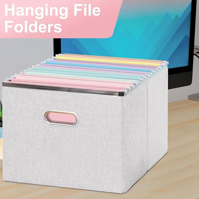 Hanging File Folders, 30 Pack Letter Size Hanging File folders with 1/5-cut Tabs, Stay Organized for Your Home and Office Bulk File, Documents and Paper, Macaron 10 Colors