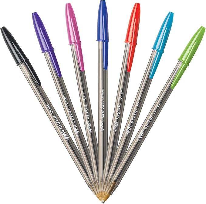 BIC Cristal Xtra Bold Ballpoint Pens,Bold Point (1.6mm) For Vivid And Dramatic Lines,Assorted Colors,Perfect Ink Pens,24 Count (Pack of 2)