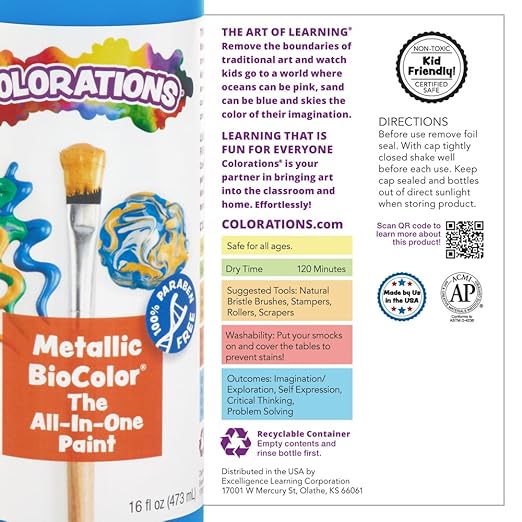 BioColor Paint, Metallic Red - 16 oz. (Item # MBIORE)