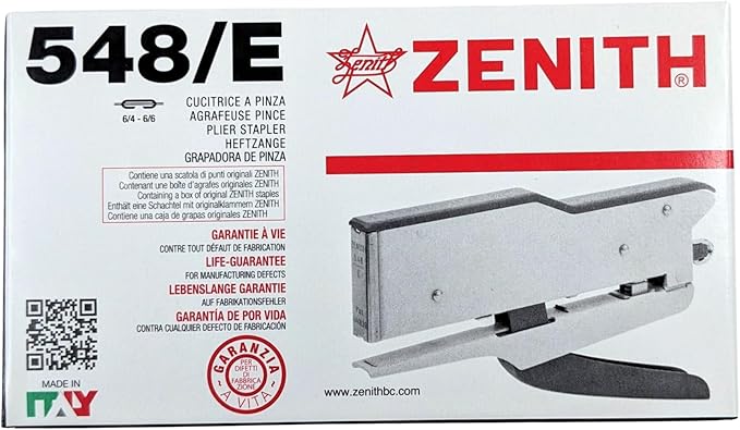 Zenith 548/E Plier Stapler, Stapler (Red)