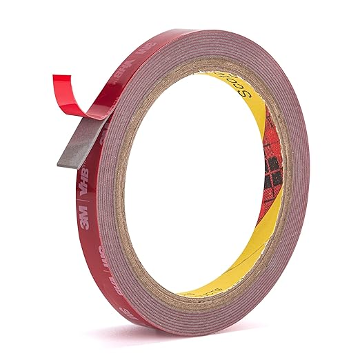 Hasaky Double Side Tape Heavy Duty,0.39in x 10ft Mounting Tape Strong Adhesive Double Sided Tape Waterproof Foam Tape for LED Strip Light Tape Picture Hanging Strips for Wall