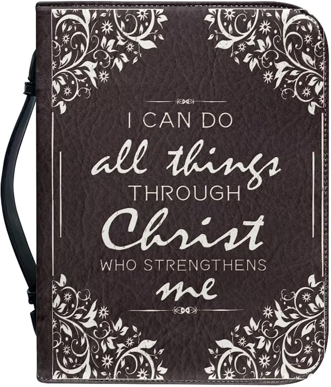 Floral Bible Covers for Man Multi-Purpose Women Bible Carrying Case Lightweight Bible Bookmark Protector PU Leather Bible Covers Case