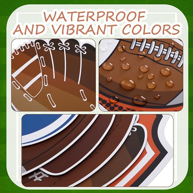 TaoBary Football Bulletin Board Decorations Set 3D Kick Off a Great Year Football Classroom Decorations Back to School Bulletin Boards Cutout for Sports School Classroom Blackboard