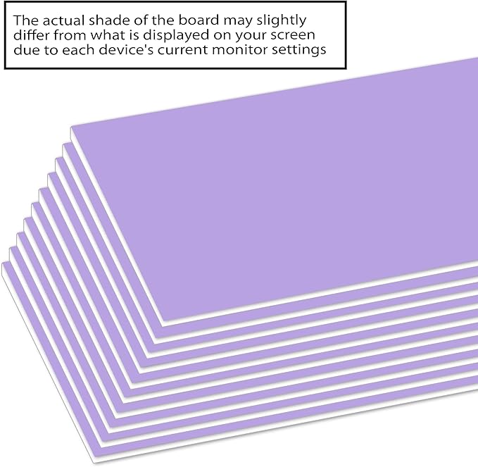 BAZIC Products Foam Board 20" X 30" Lavender, Colored Foam Boards 3/16 Inch Thickness, Presentation Signboards School Craft Project Framing Display, 25-Pack