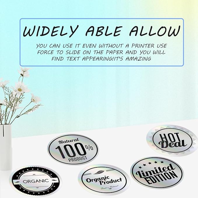 Round Circle Thermal Label Compatible with Phomemo M100/M110/M221/M220/M120/M200 Label Printer,1.96" x 1.96"（50x50 mm, 140 Labels/Roll Round Labels for Home, Office, School, Store, Easy to Use