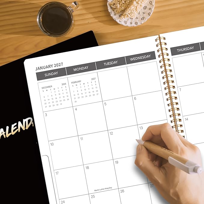 Monthly Planner 2025-2028, 2025 Calendar 36 Months Planner With Monthly Tabs, July 2025- June 2028, 8.5" x 11", 3 Years Academic Calendar Hard Cardboard Cover with Spiral Bound, Perfect for School & Office for Women & Men