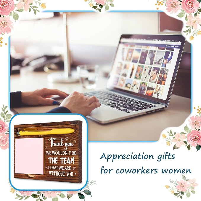 Team Gifts for Employees Team,Thank You Gift for Teammate Coworkers,Office Teamwork Gifts Team Appreciation Gifts Bulk for Colleague, We Wouldn't Be The Team, Desk Retro Note Pad Holder VN339