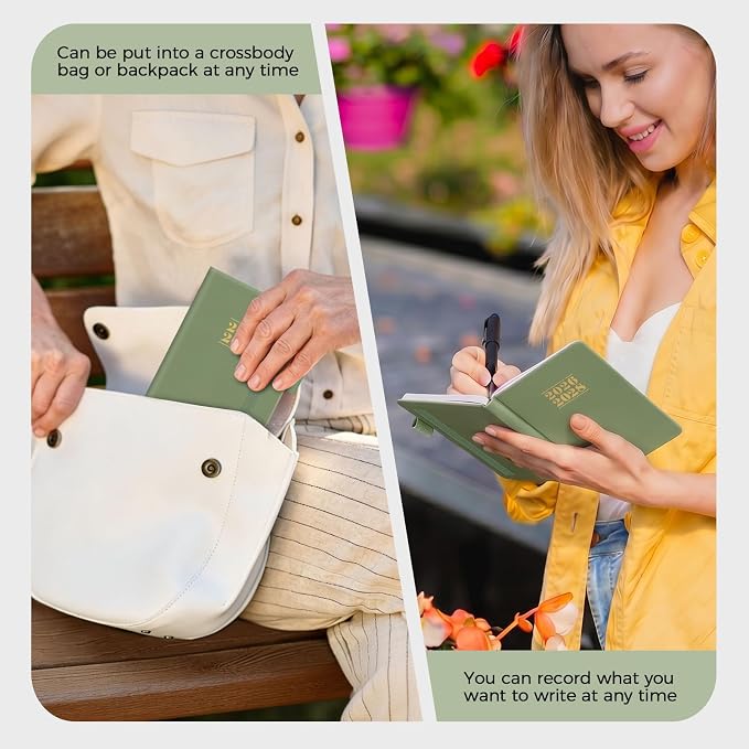 KONVINIT Pocket Calendar 2026-2028, 24-Month Pocket Calendar 2027 Planner Runs from July.2026 Until June.2028, Green PU Monthly Planner with Inner Pocket, Pen Loop, Elastic Closure for School & Office Supplies, 3.54”×6.69”