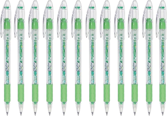 Pentel Solar Pop Neon Gel Pen, (0.6mm) Medium Line, Lime green Ink - K96-K