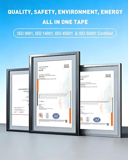 EMITEVER Double Sided Tape Heavy Duty, Tesa Adhesive Mounting Tape Waterproof(2 Pack), 0.39IN x 36FT Strong Acrylic Foam Tape for Walls, Automotive, Home Office Decor