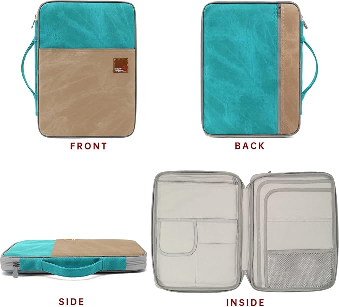 Lanola A4 Document Bags Portfolio Waterproof Business File Holder Travel Gear Organizer Electronics Accessories Bag