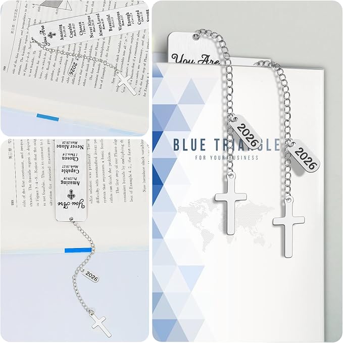 Bible Bookmark, Kaluofan 2026 Christian Bookmarks for Women, Bookmarks for Women, Baptism Gifts for Girl, First Communion Gifts for Girls, Back to School Coming of Age Gifts, Graduation Gifts