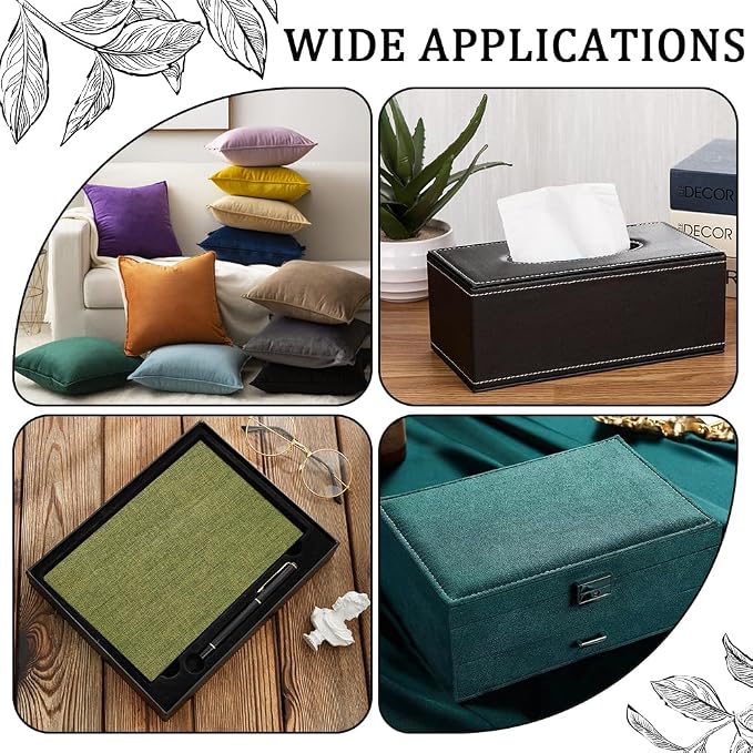 CRASPIRE 51 x 11.8 Linen Book Cloth Olive Books Binding Fabric Surface Paper Backed Bookcover Densely Woven Cloth Album Scrapbooking Archival Covering Protector Bookcloth Bookbinding Supplies
