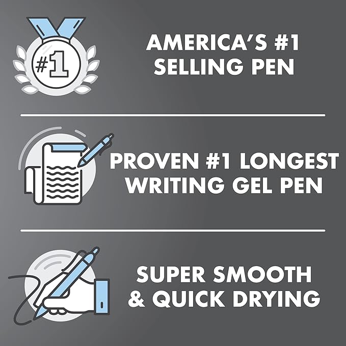 Pilot, G2 Premium Gel Roller Pens, Ultra Fine Point Gel Pens 0.38 mm, Pack of 12, Black