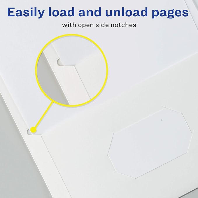 Avery Two Pocket Folders, Holds up to 40 Sheets, Business Card Slot, 25 White Folders (47991)