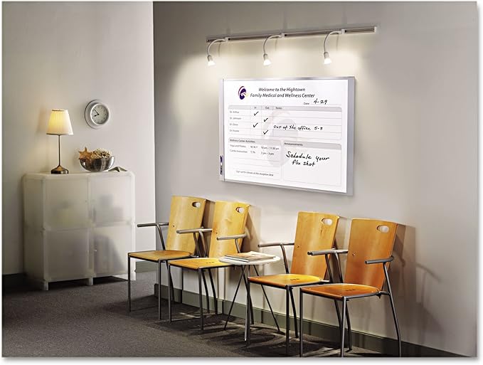 Quartet Inview Custom Whiteboard, 37.5 x 23 Inches, .5 Inch Graphite Frame (72982)