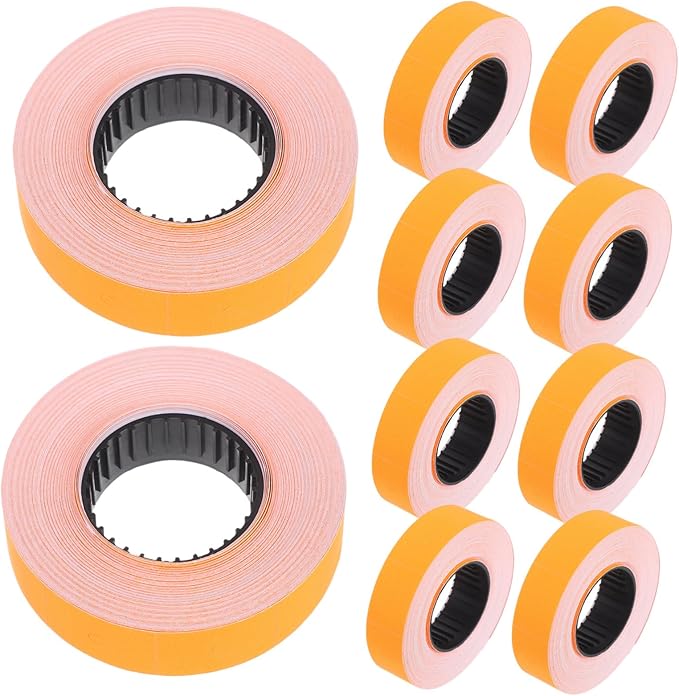 Veemoon 10rolls Price Labels for Price Labeller Paper Roll for Retail Stores Supermarkets and Print Quality Easy to Apply