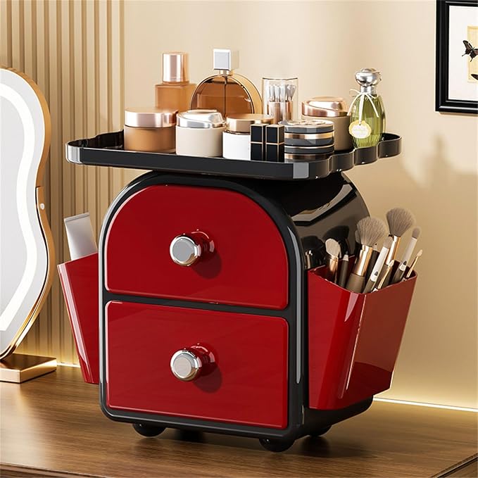 Space Saving Multifunctional Desktop Drawer Storage Box Ideal for Organizing Offices Supplies Makeup Accessories Presentation Storage Box