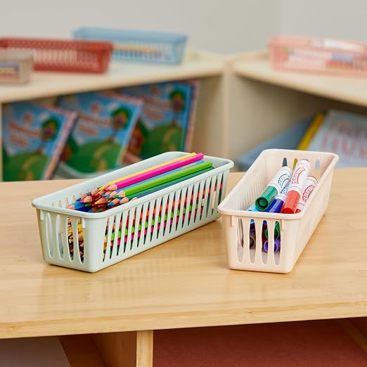Really Good Stuff Pencil Baskets - Set of 6 - Boho