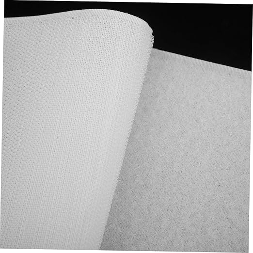 TEHAUX 12pairs Self-Adhesive Hook and Loop Tapes for Carpet and Home Use Strong Adhesive Double-Sided Strips for Easy Installation and Material White