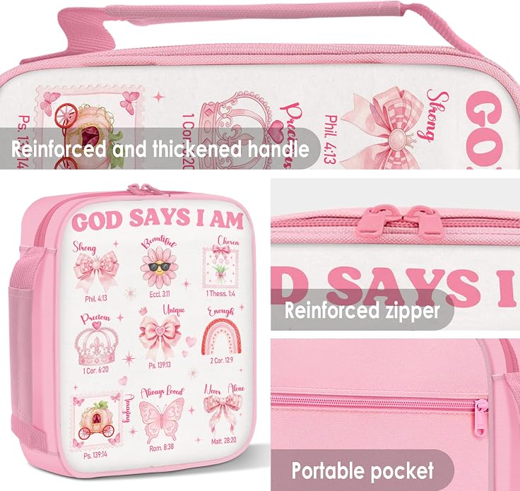 Bible Cover for Women, Bible Holder, Bible Cover With Handles, Bible Carrying Case, Bible Bags With Zipper and Pockets