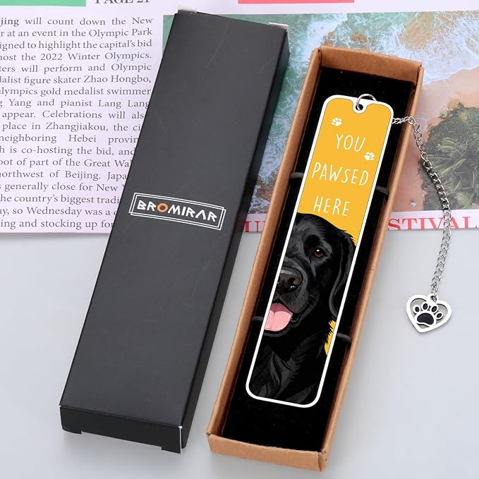 Black Lab Gifts for Women Men, Labrador Retriever Gifts Bookmark, Fathers Day Dog Dag Gift for Men, Gift for Labrador Dog Lovers Owners, Reading Accessories for Book Lover Nerd Kids Adults Readers