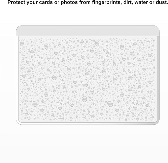 IMAGAME Clear Adhesive 5" x 7" Index Card Pockets with Top Open for Loading, 50 Pack, Plastic Labels Holders for Storage Bins and Library Card, Organizing and Protecting Your Index Cards or Photos