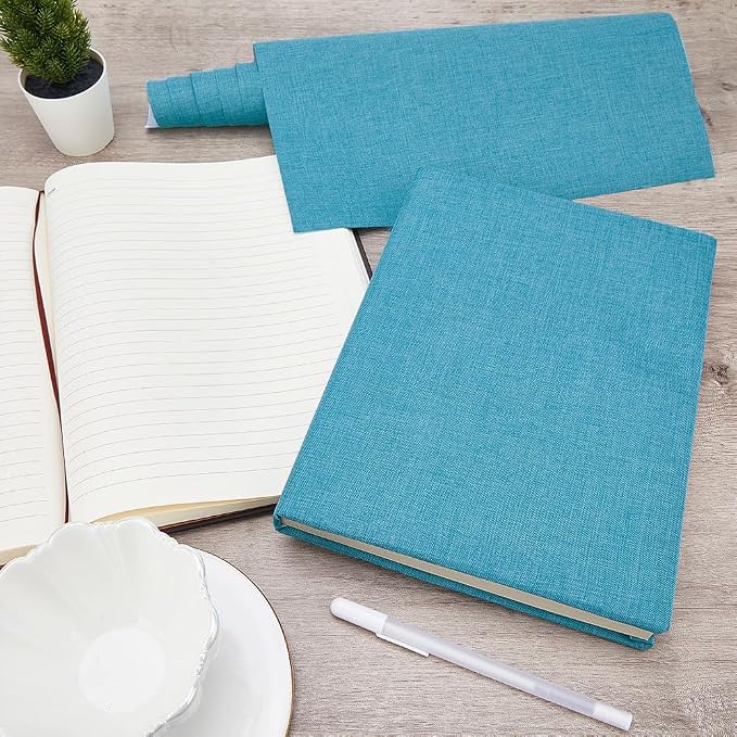 CRASPIRE 51 x 11.8inch Linen Book Cloth for Book Binding Fabric Surface Paper Backed Bookcover Books Album Scrapbooking Archival DIY Covering Protector Bookcloth Bookbinding Supplies Cadet Blue