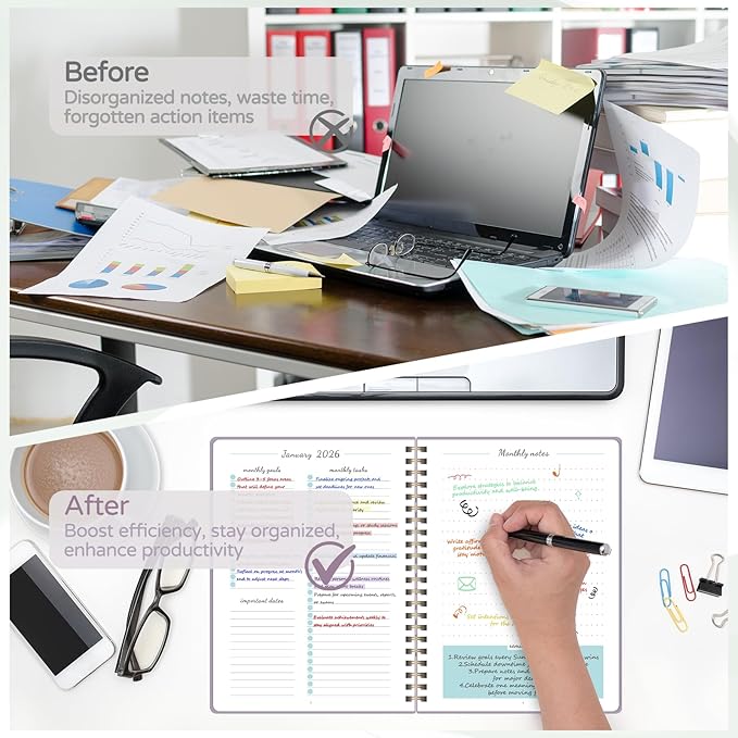 Monthly Planner 2026-2027, 2 Year Calendar 2026-2027 (Jan 2026 - Dec 2027), 7" x 10", 26-27 Monthly Calendar Planner, 24-Month Planning Book for Home School Office Supplies
