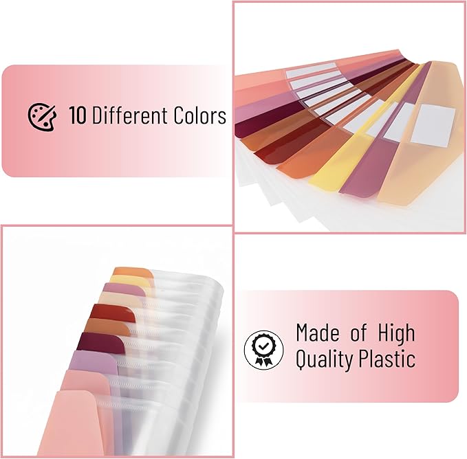 Mr. Pen- Clear Plastic Envelopes File Folders, 10 Pack, A4, Letter Size, Colorful Flaps, Clear Folders for Documents Plastic Poly Envelopes with Label for School, Home, Work, Office, Organizer