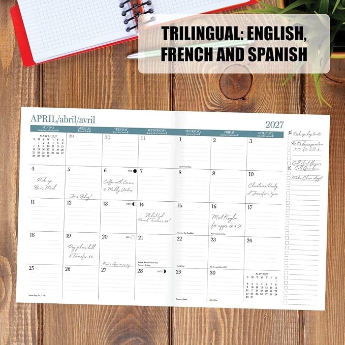 Willow Creek Press, Graphite Grid Academic 2027 Pocket Planner