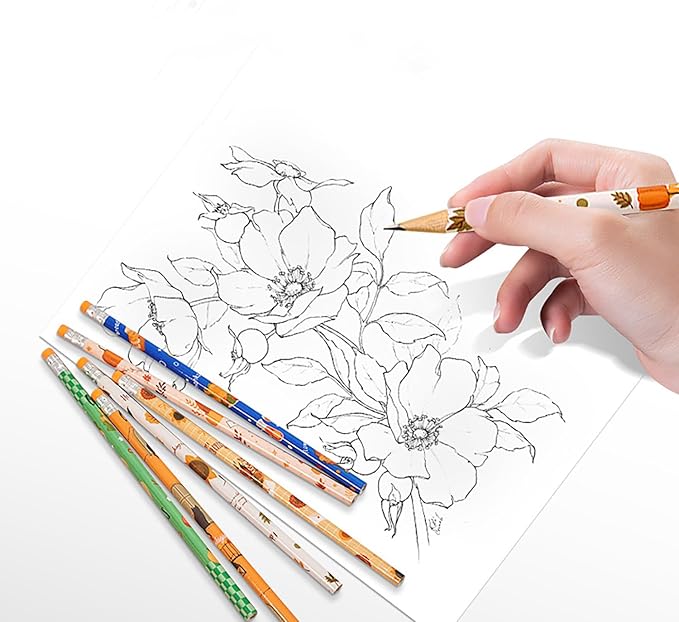 48pcs Thanksgiving Pencils with Eraser Wood Pencils Bulk (Thanksgiving, 48)
