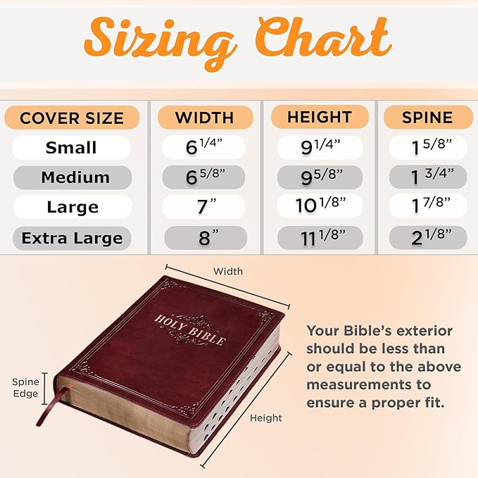 Christian Art Gifts Polyester Bible Cover for Men & Women w/Jesus Fish Patch, Zipper Pocket, Pen Loops, Easy Carry Book Case for Stationery, Accessories, Navy Blue, Large