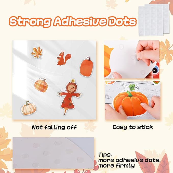 Fall Pumpkin Patch Bulletin Board Decoration - Back to School Decor with Autumn Maple Leaves Pumpkins for Classroom Chalkboard School Bulletin Board Teacher Supplies