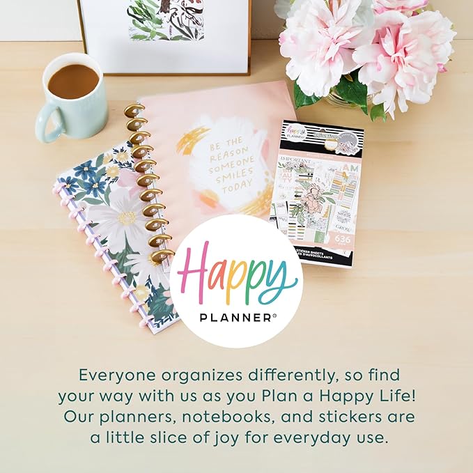 Happy Planner Hello Little One Guided Classic-Size Disc-Bound Baby Journal, 80 Pages
