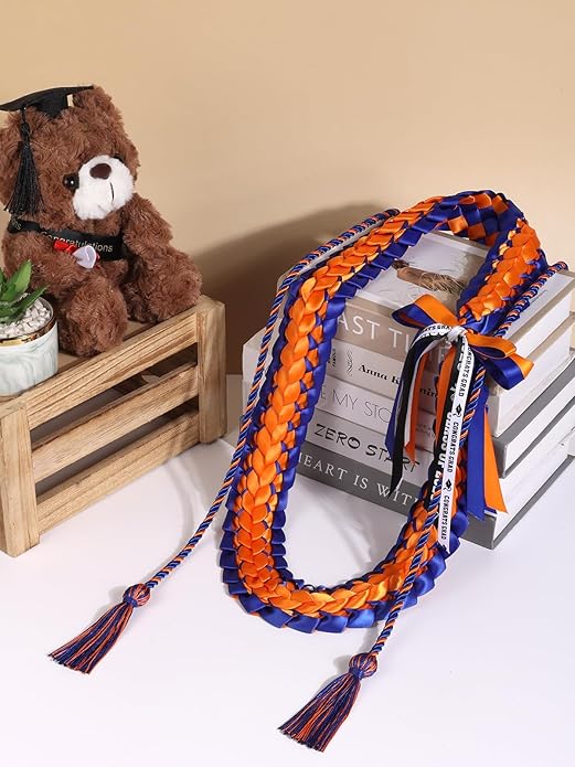 TFTAFAN Graduation Leis and Graduation Honor Cords Class of 2026 Graduation Ribbon Lei Graduation Necklace Braided Necklaces gift for Student Gifts Party Supplies