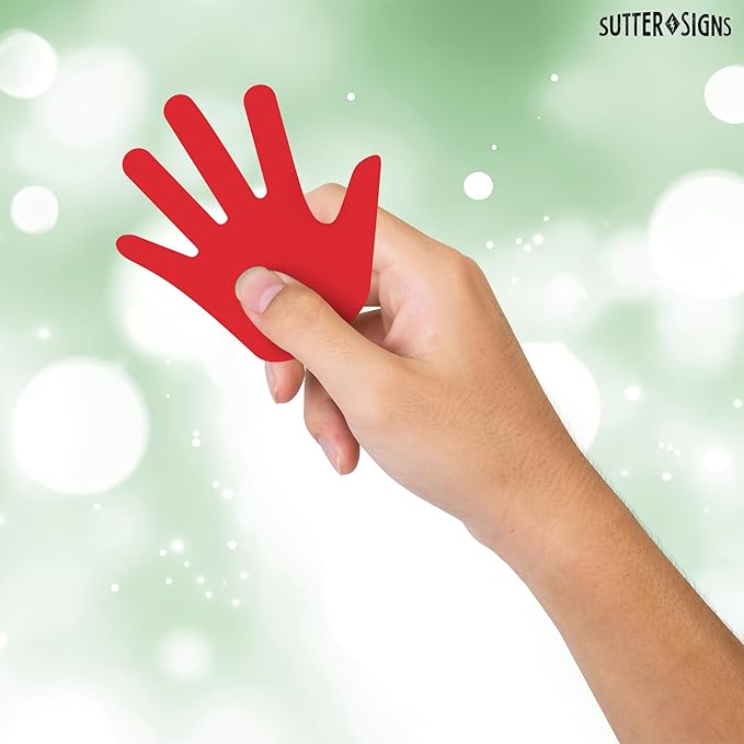Paper Hand Cutouts 108pcs | Cut Out Shapes for Bulletin Board, Classroom, Decorations, Crafts