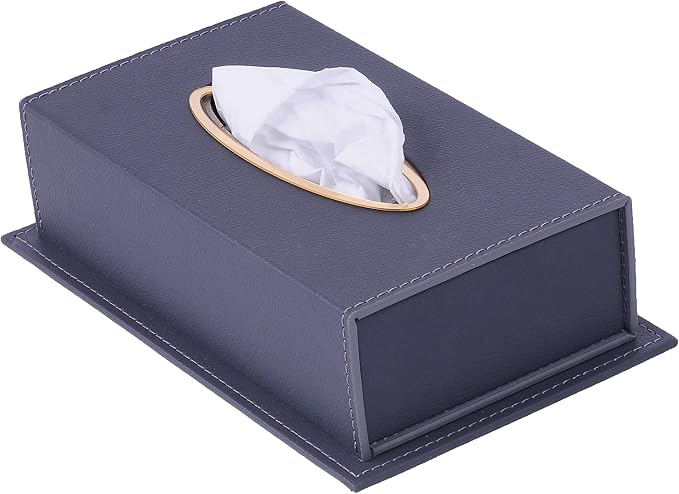Desk Organizers - Desk Accessories - Leather Desk Organizer - Bonded Leather Desk Set - Home Office Accessories - Desk Supplies - Leather Desk Set - Office Accessories - 14 PCS (Gray)