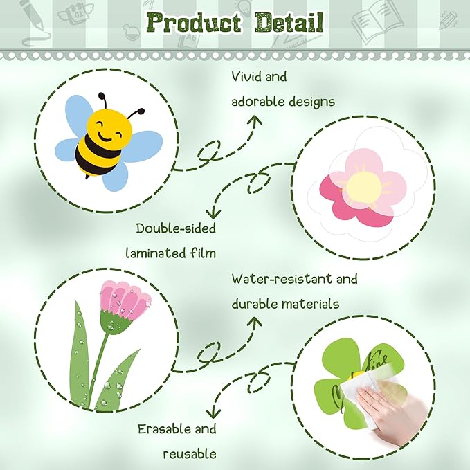 Spring Bulletin Board Set Spring Classroom Decorations When We Learn We Grow Inspirational Bulletin Board Flower Cutouts Wall Decor for School Office Chalkboard Window Door Decor Supplies