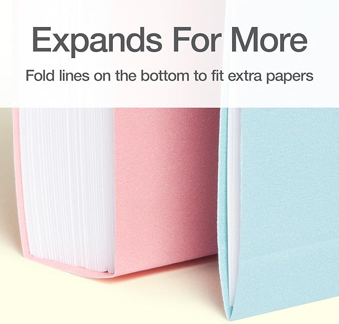 Oxford Hanging File Folders, 25 Pack, Letter Size (8.5" x 11"), 5 Pastel Colors, 5 Tab Positions, Includes Tabs and Inserts, Hanging Files for Office and Document Organization